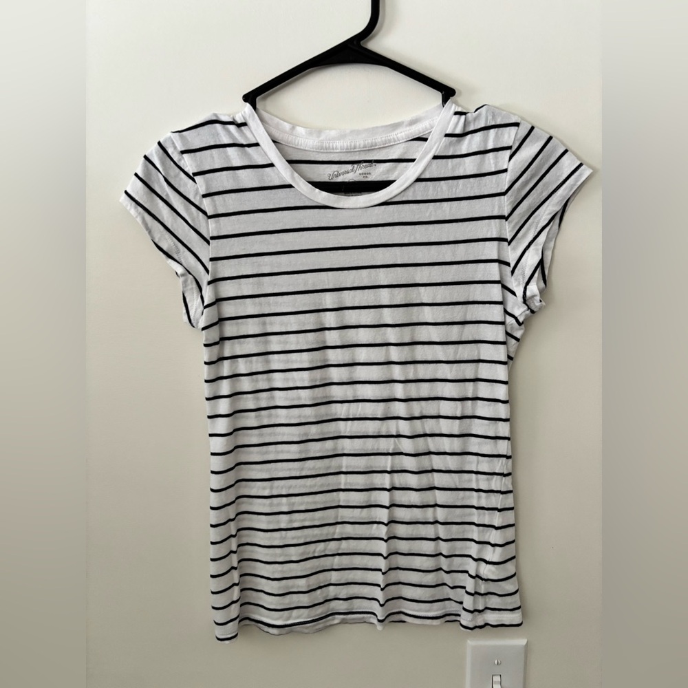 Universal Thread Black and White Striped Tee